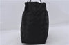 Authentic CHANEL New Travel Line Shoulder Tote Bag Nylon Leather Black 6844D