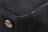 Authentic CHANEL New Travel Line Shoulder Tote Bag Nylon Leather Black 6844D