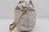 Authentic COACH Signature 2Way Tote Bag Canvas Enamel F17580 Beige 6844E