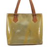 Authentic LOUIS VUITTON Vernis Houston Shoulder Hand Bag Yellow M91053 LV 6845C