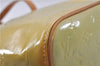 Authentic LOUIS VUITTON Vernis Houston Shoulder Hand Bag Yellow M91053 LV 6845C