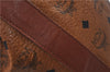 Authentic MCM Visetos Leather Vintage Shoulder Cross Body Bag Brown 6845D