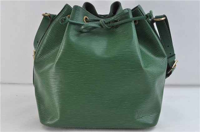 Authentic LOUIS VUITTON Epi Petit Noe Green Shoulder Bag M44104 LV 6848C