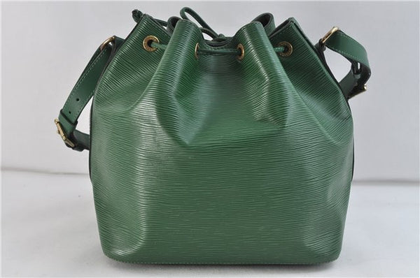 Authentic LOUIS VUITTON Epi Petit Noe Green Shoulder Bag M44104 LV 6848C