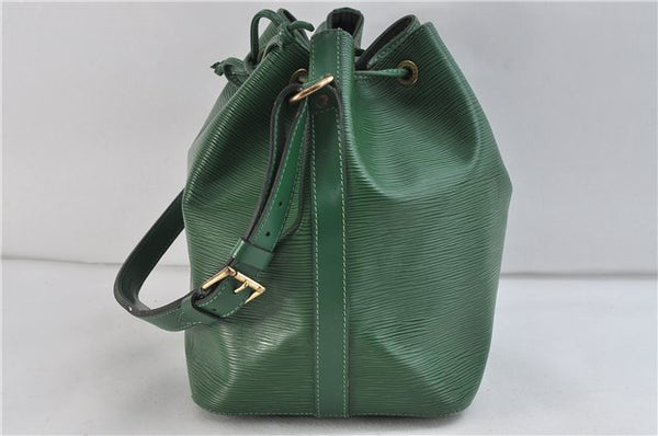 Authentic LOUIS VUITTON Epi Petit Noe Green Shoulder Bag M44104 LV 6848C