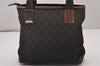 Authentic GUCCI Shoulder Tote Bag Purse GG Canvas Leather 28893 Brown 6849I