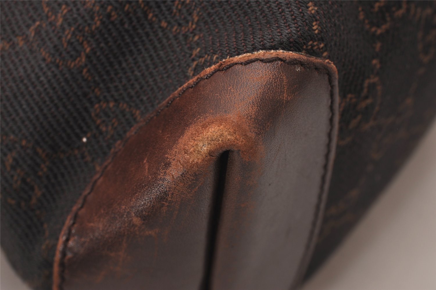 Authentic GUCCI Shoulder Tote Bag Purse GG Canvas Leather 28893 Brown 6849I