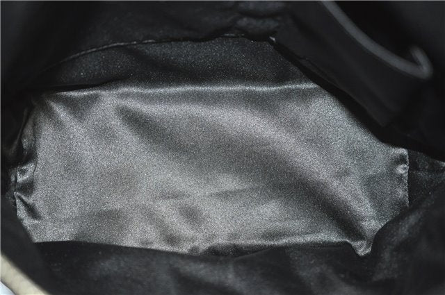 Authentic COACH Vintage Signature Shoulder Tote Bag Enamel 19198 Black 6852E