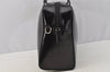 Authentic GUCCI Interlocking G 2Way Hand Bag Purse Enamel Black Junk 6853I