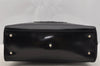 Authentic GUCCI Interlocking G 2Way Hand Bag Purse Enamel Black Junk 6853I