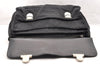 Authentic PRADA Vintage Nylon Tessuto Leather Business BriefCase Black 6854I