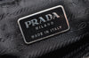 Authentic PRADA Vintage Nylon Tessuto Leather Business BriefCase Black 6854I