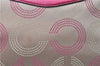 Auth COACH Ashley Dotted Op Art Satchel 2Way Hand Bag Canvas Leather Beige 6855E