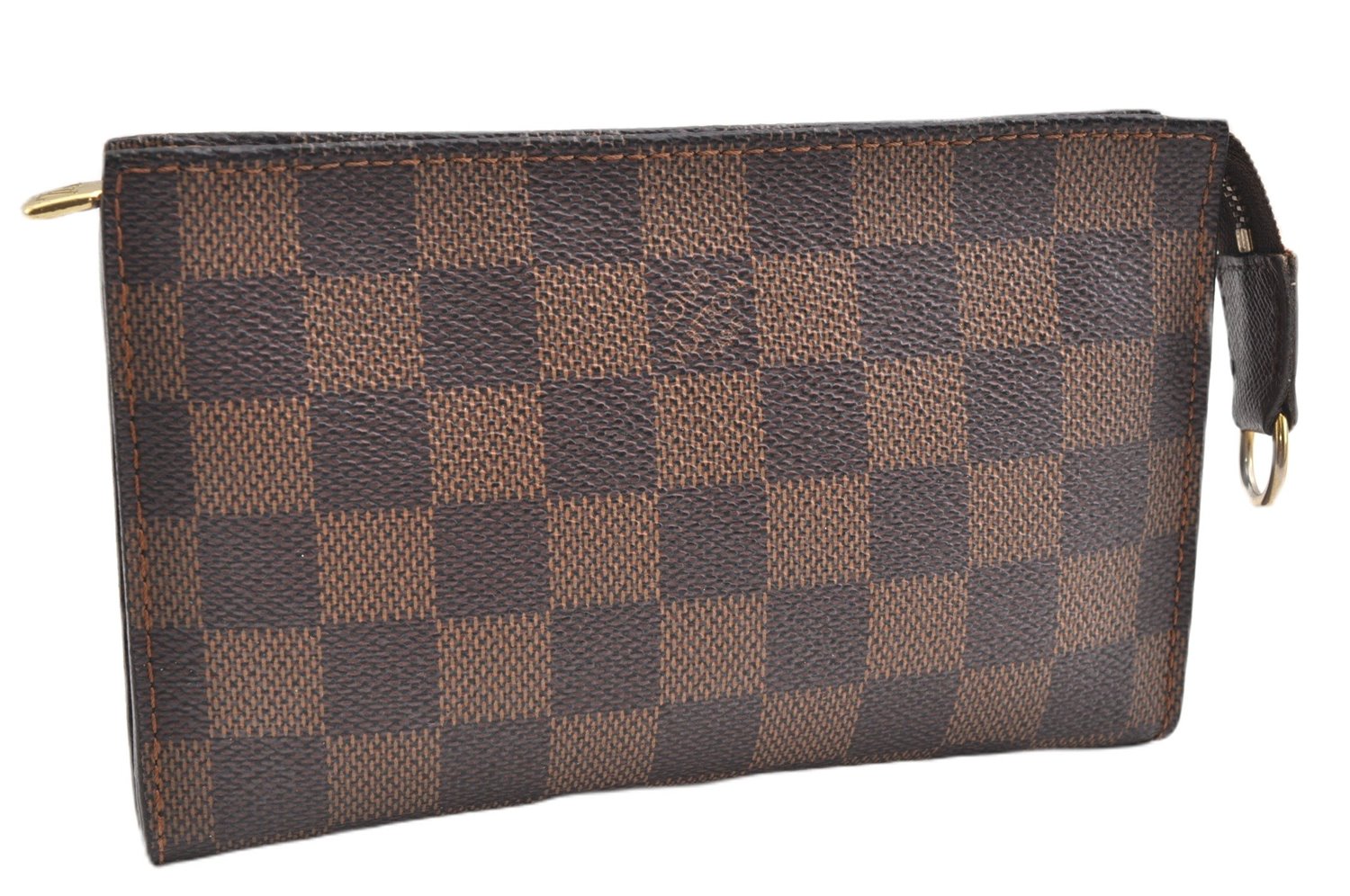 Authentic Louis Vuitton Damier Pouch Purse For Bucket PM LV 6855F