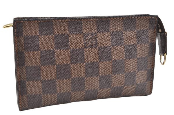 Authentic Louis Vuitton Damier Pouch Purse For Bucket PM LV 6855F