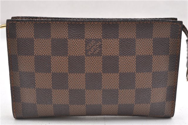 Authentic Louis Vuitton Damier Pouch Purse For Bucket PM LV 6855F