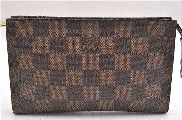 Authentic Louis Vuitton Damier Pouch Purse For Bucket PM LV 6855F