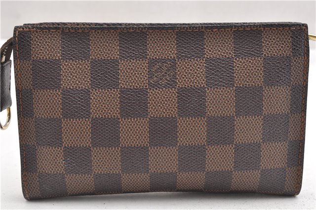 Authentic Louis Vuitton Damier Pouch Purse For Bucket PM LV 6855F