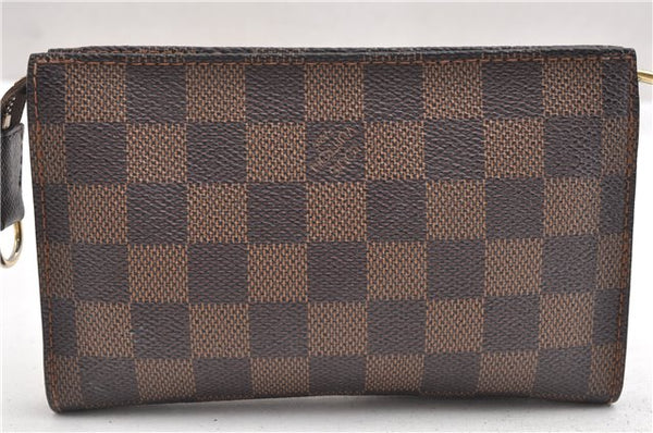 Authentic Louis Vuitton Damier Pouch Purse For Bucket PM LV 6855F
