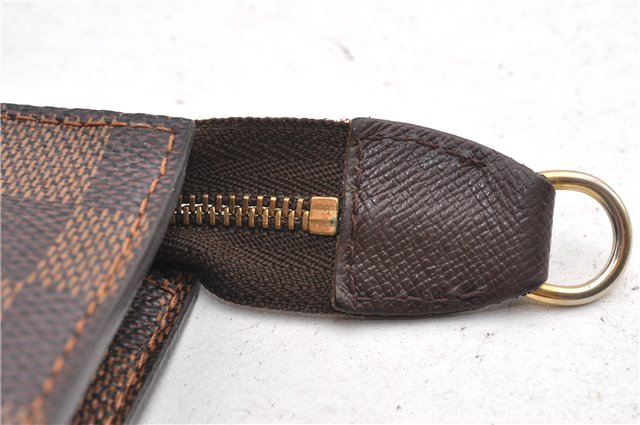 Authentic Louis Vuitton Damier Pouch Purse For Bucket PM LV 6855F