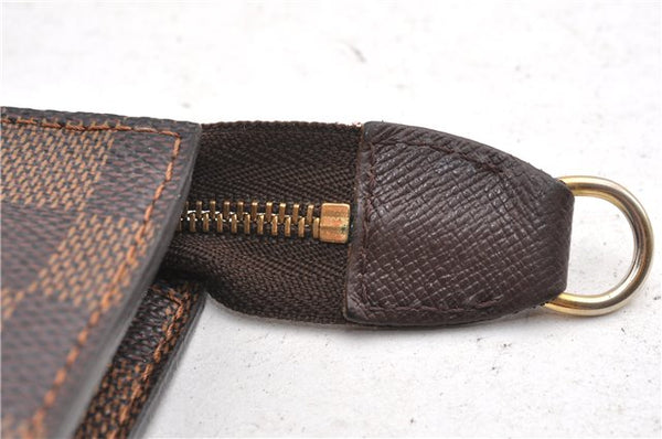 Authentic Louis Vuitton Damier Pouch Purse For Bucket PM LV 6855F