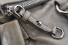 Authentic MIU MIU Ribbon Leather 2Way Shoulder Hand Bag Light Gray 6855I