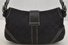 Authentic COACH Signature Shoulder Hand Bag Canvas Leather 6171 Black 6857I