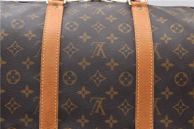 Authentic Louis Vuitton Monogram Keepall 55 Travel Boston Bag M41424 LV 6860E