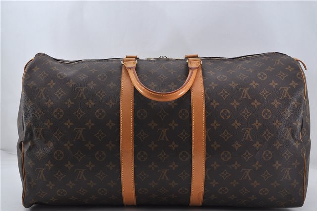 Authentic Louis Vuitton Monogram Keepall 55 Travel Boston Bag M41424 LV 6861E