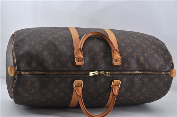 Authentic Louis Vuitton Monogram Keepall 55 Travel Boston Bag M41424 LV 6861E