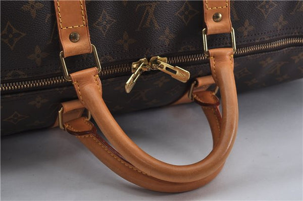 Authentic Louis Vuitton Monogram Keepall 55 Travel Boston Bag M41424 LV 6861E