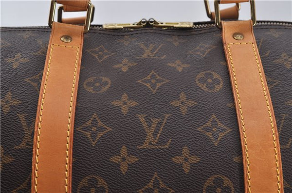 Authentic Louis Vuitton Monogram Keepall 55 Travel Boston Bag M41424 LV 6861E