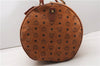 Authentic MCM Vintage Visetos Leather 2Way Travel Boston Bag Brown 6862F