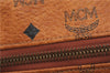 Authentic MCM Vintage Visetos Leather 2Way Travel Boston Bag Brown 6862F