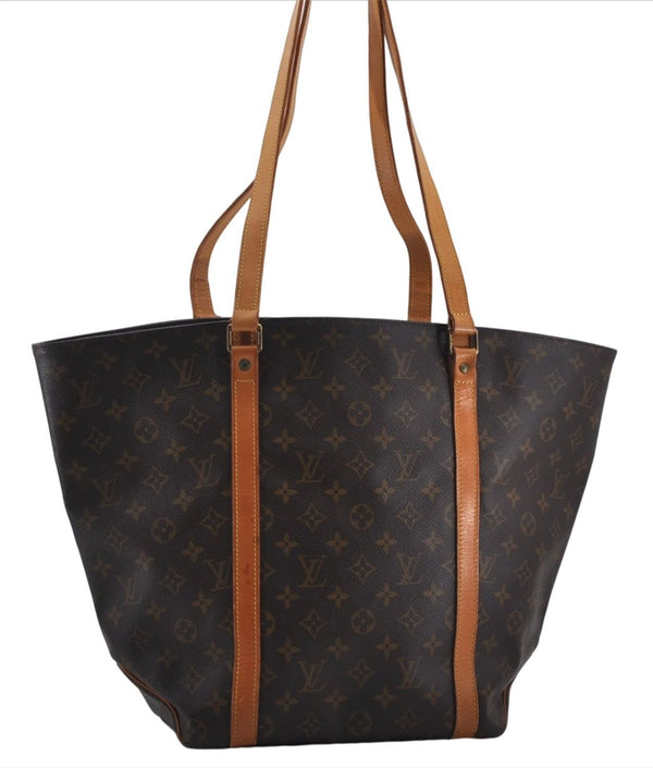 Authentic Louis Vuitton Monogram Sac Shopping PM Tote Bag M51108 LV 6863E