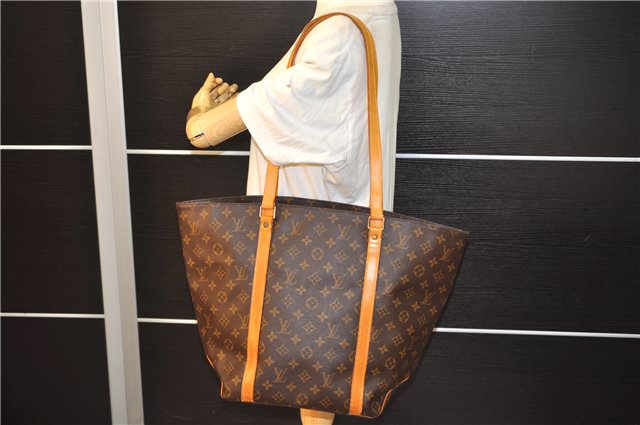 Authentic Louis Vuitton Monogram Sac Shopping PM Tote Bag M51108 LV 6863E