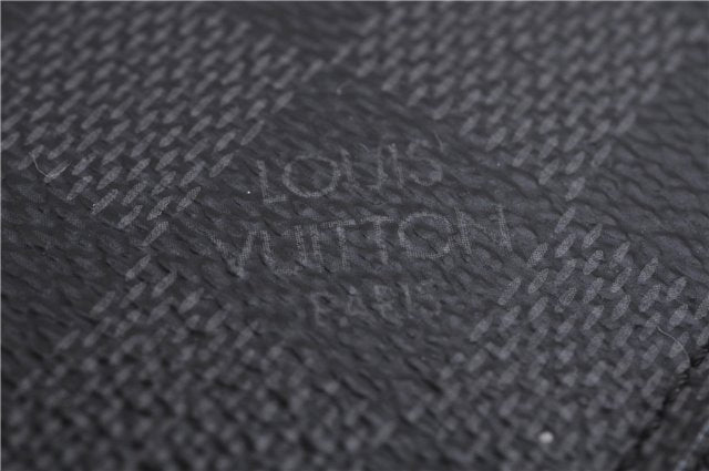 Authentic Louis Vuitton Damier Graphite Zippy Organizer Wallet N63077 Box 6865E