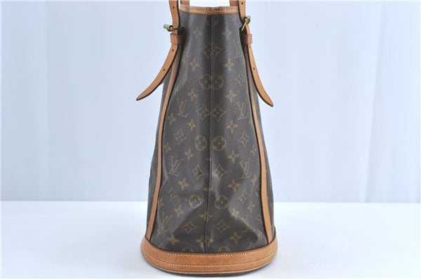 Authentic Louis Vuitton Monogram Bucket GM Shoulder Bag M42236 LV Junk 6866B