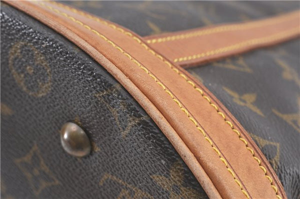 Authentic Louis Vuitton Monogram Bucket GM Shoulder Bag M42236 LV Junk 6866B