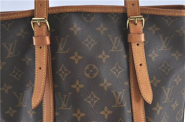 Authentic Louis Vuitton Monogram Bucket GM Shoulder Bag M42236 LV Junk 6866B