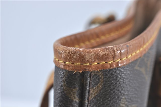 Authentic Louis Vuitton Monogram Bucket GM Shoulder Bag M42236 LV Junk 6866B