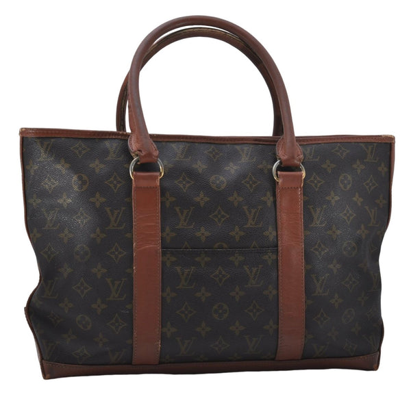 Auth Louis Vuitton Monogram Sac Weekend PM Vintage Tote Hand Bag M42425 LV 6866D