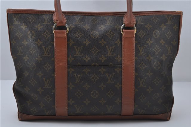 Auth Louis Vuitton Monogram Sac Weekend PM Vintage Tote Hand Bag M42425 LV 6866D