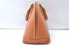 Authentic Louis Vuitton Epi Alma PM Hand Bag Brown M52148 LV 6867E
