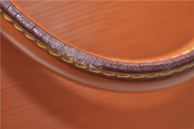 Authentic Louis Vuitton Epi Alma PM Hand Bag Brown M52148 LV 6867E