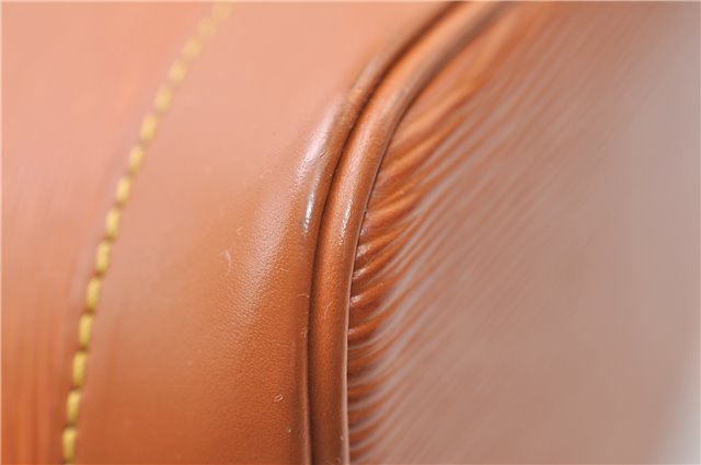 Authentic Louis Vuitton Epi Alma PM Hand Bag Brown M52148 LV 6867E