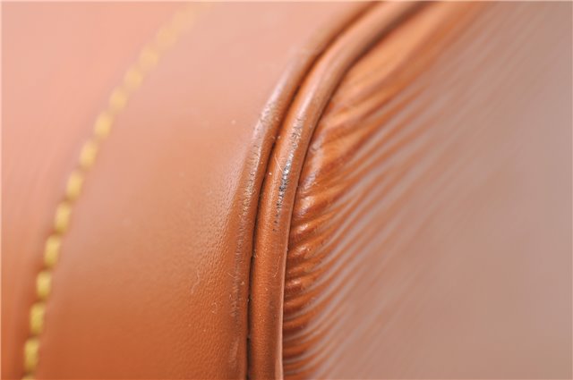 Authentic Louis Vuitton Epi Alma PM Hand Bag Brown M52148 LV 6867E