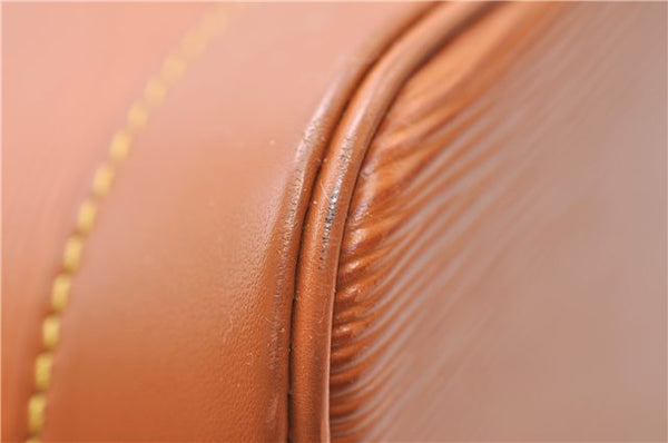 Authentic Louis Vuitton Epi Alma PM Hand Bag Brown M52148 LV 6867E