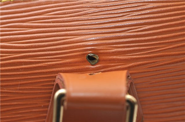 Authentic Louis Vuitton Epi Alma PM Hand Bag Brown M52148 LV 6867E