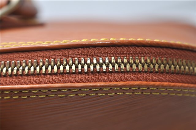 Authentic Louis Vuitton Epi Alma PM Hand Bag Brown M52148 LV 6867E